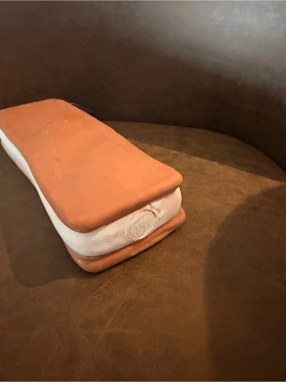 Sunny Days Ice Cream Sandwich Squishy - Brown & White